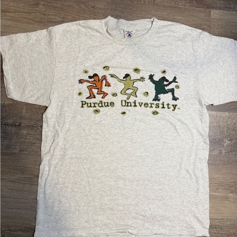 Delta Gray Purdue University Short Sleeve Tee